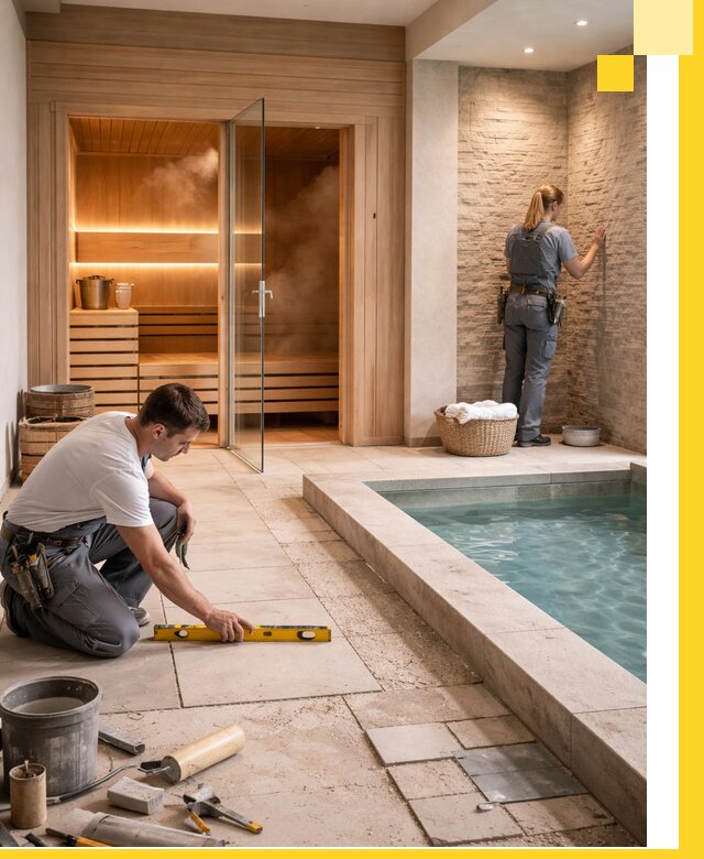 Комплексный дизайн и отделка интерьеров SPA под ключ в Ирбите